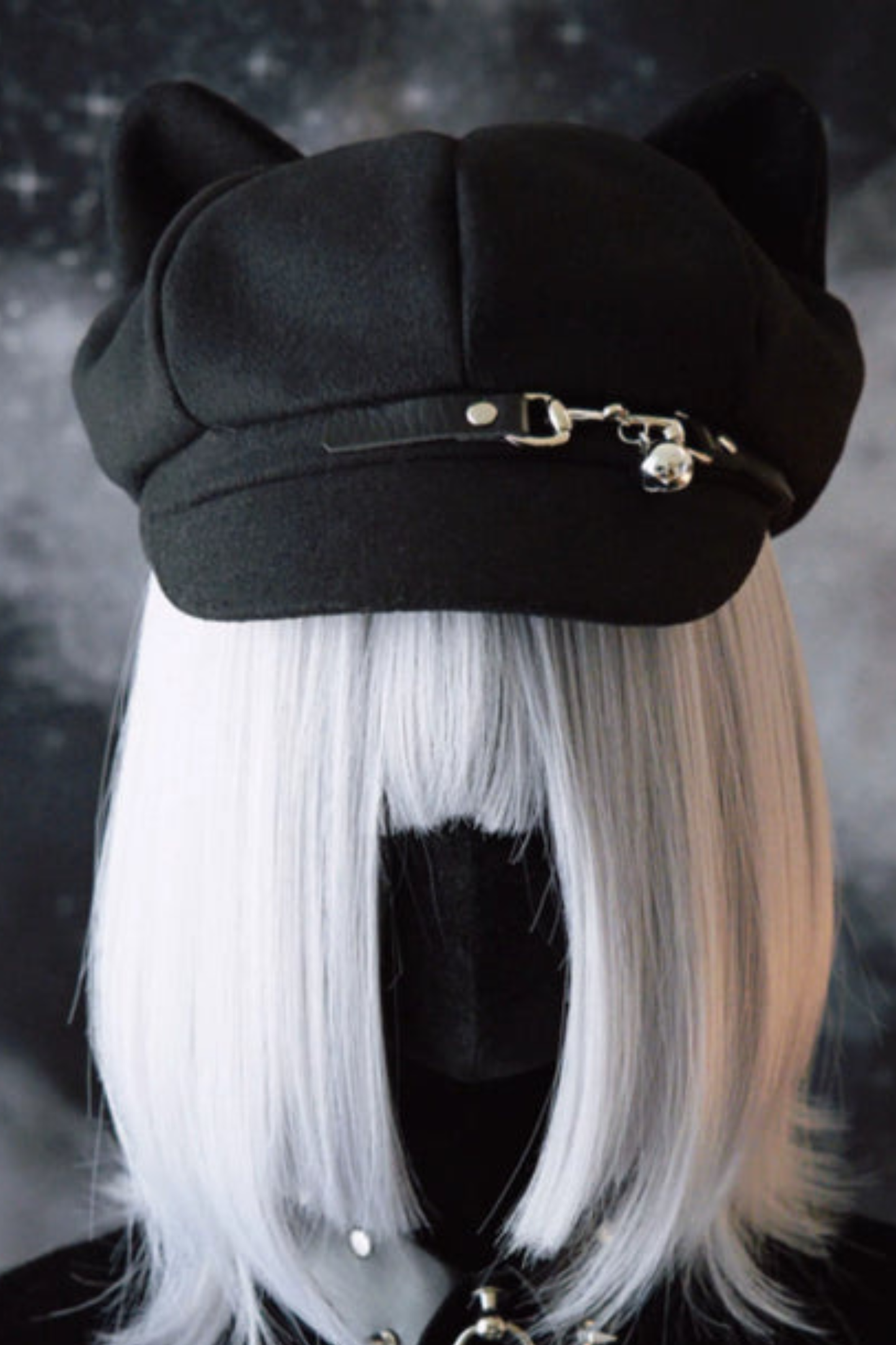 レザーバックルクラウドキャットハット