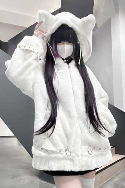 ナイトファー猫耳アウター