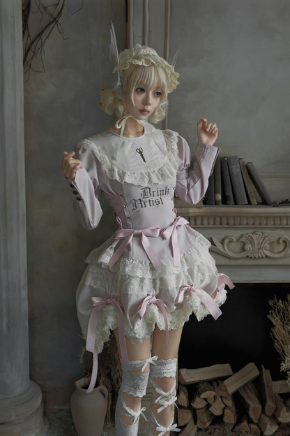 ドローストリングゴシックスイートトップス+ケーキスカート