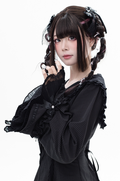 レース地雷トップス+パンツ