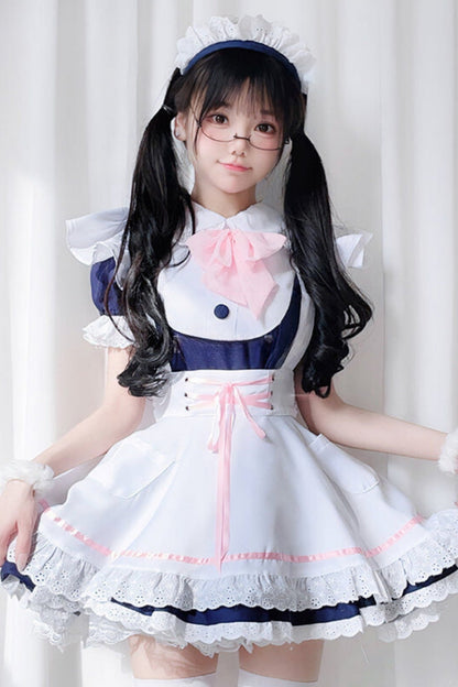 Bow Cat Maid Cosplay Dress