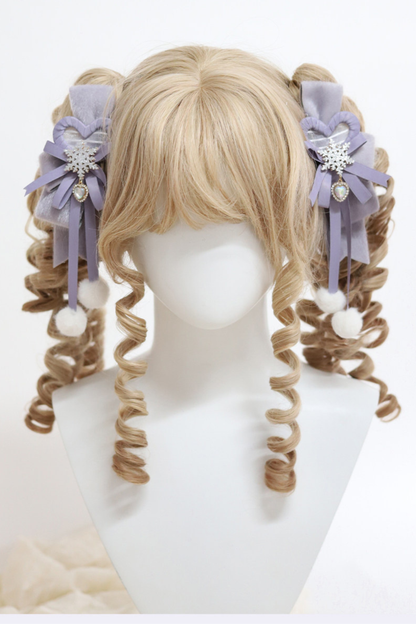 Snowflake Ribbon Lolita Hair Accessory