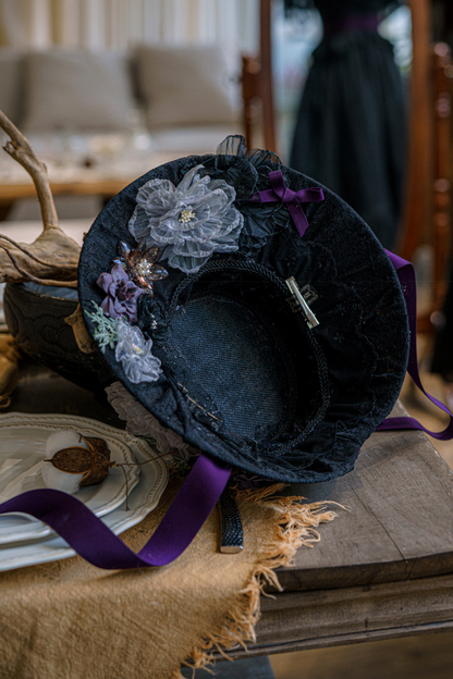 Classical Lace Dress + Headdress + Flower Hat