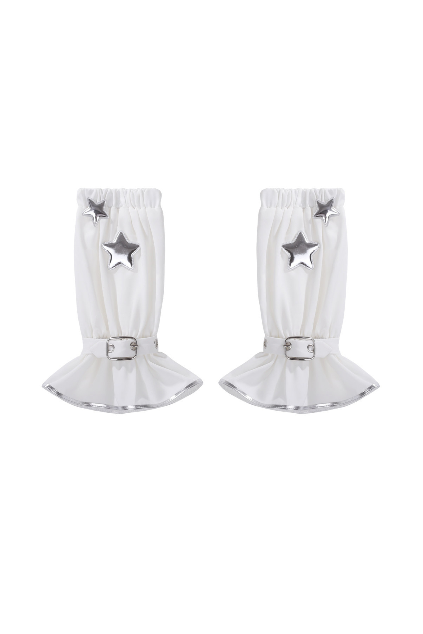 银色赛博朋克洛丽塔连衣裙+袖子+腰带