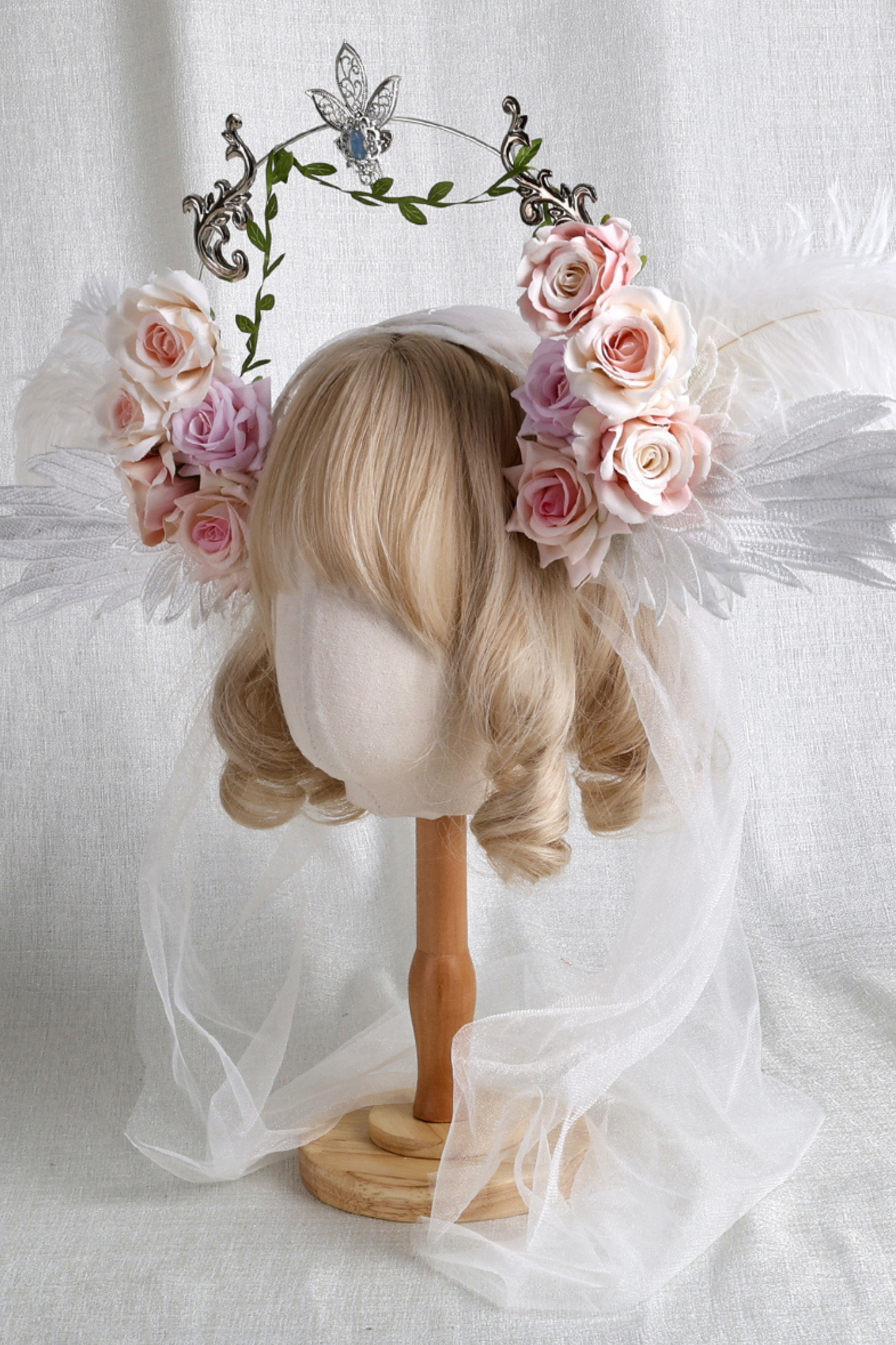 ローズエンジェルヴェールヘアアクセサリー