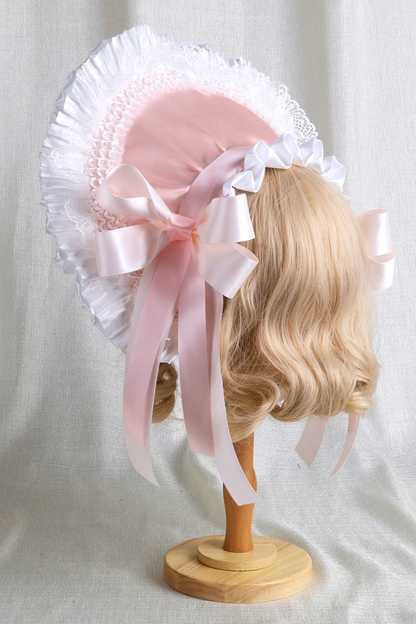 Baby feather doll Lolita flat hat + hood