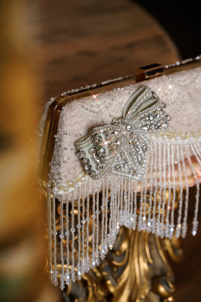 ダイヤモンドリボンクラッチバッグ