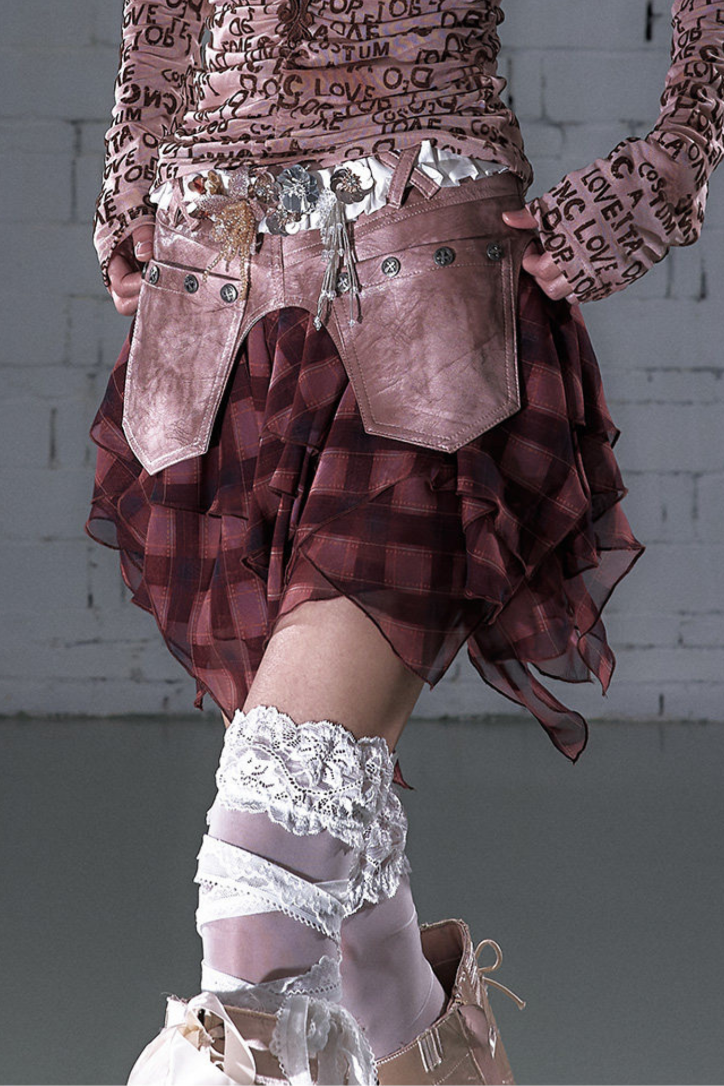 Retro-Punk-Patchwork-Jeansrock