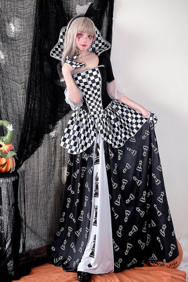 ゾンビゴーストブライドマスカレードドレス