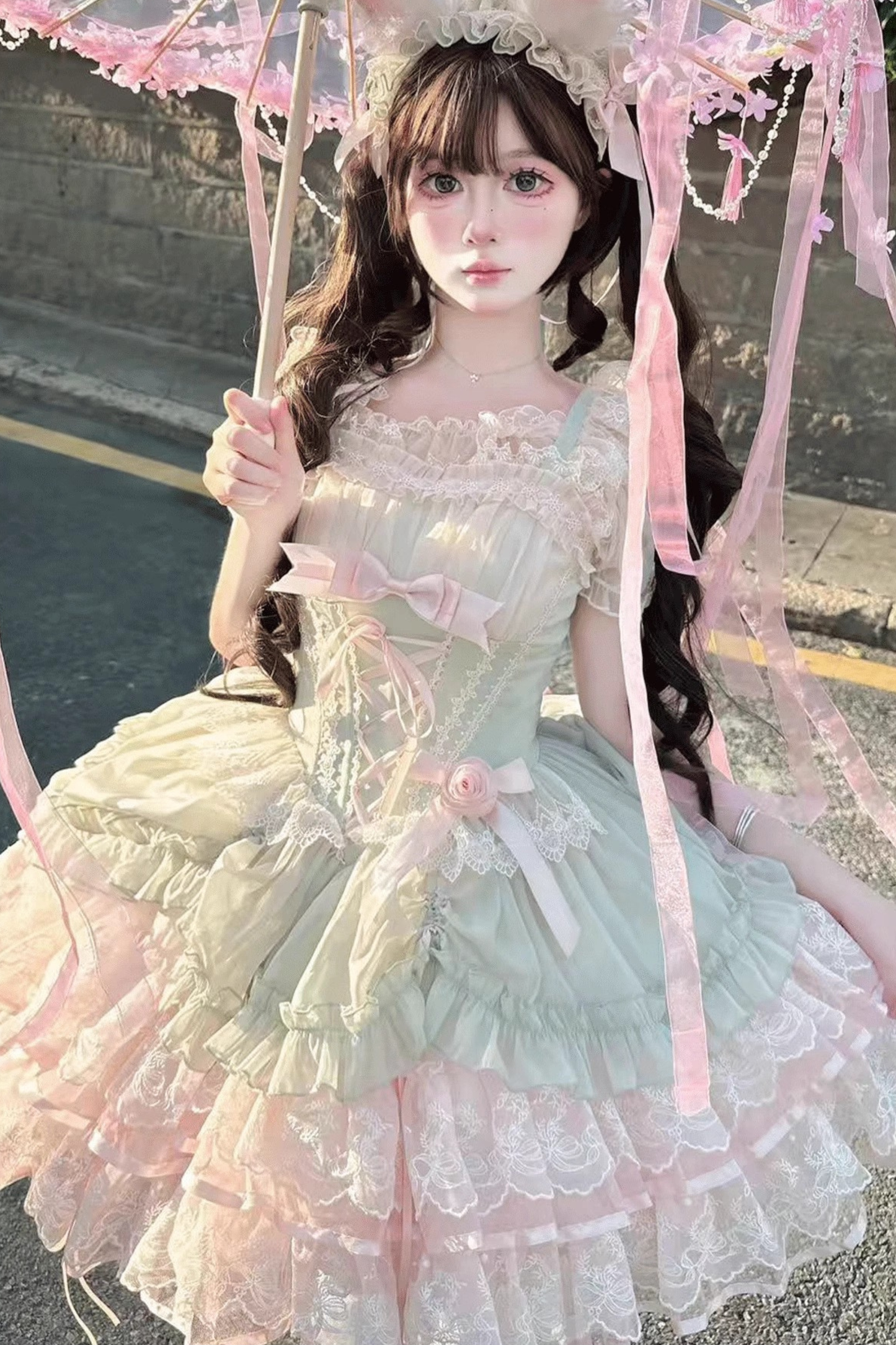 スイートロリータバレエジャンパースカート