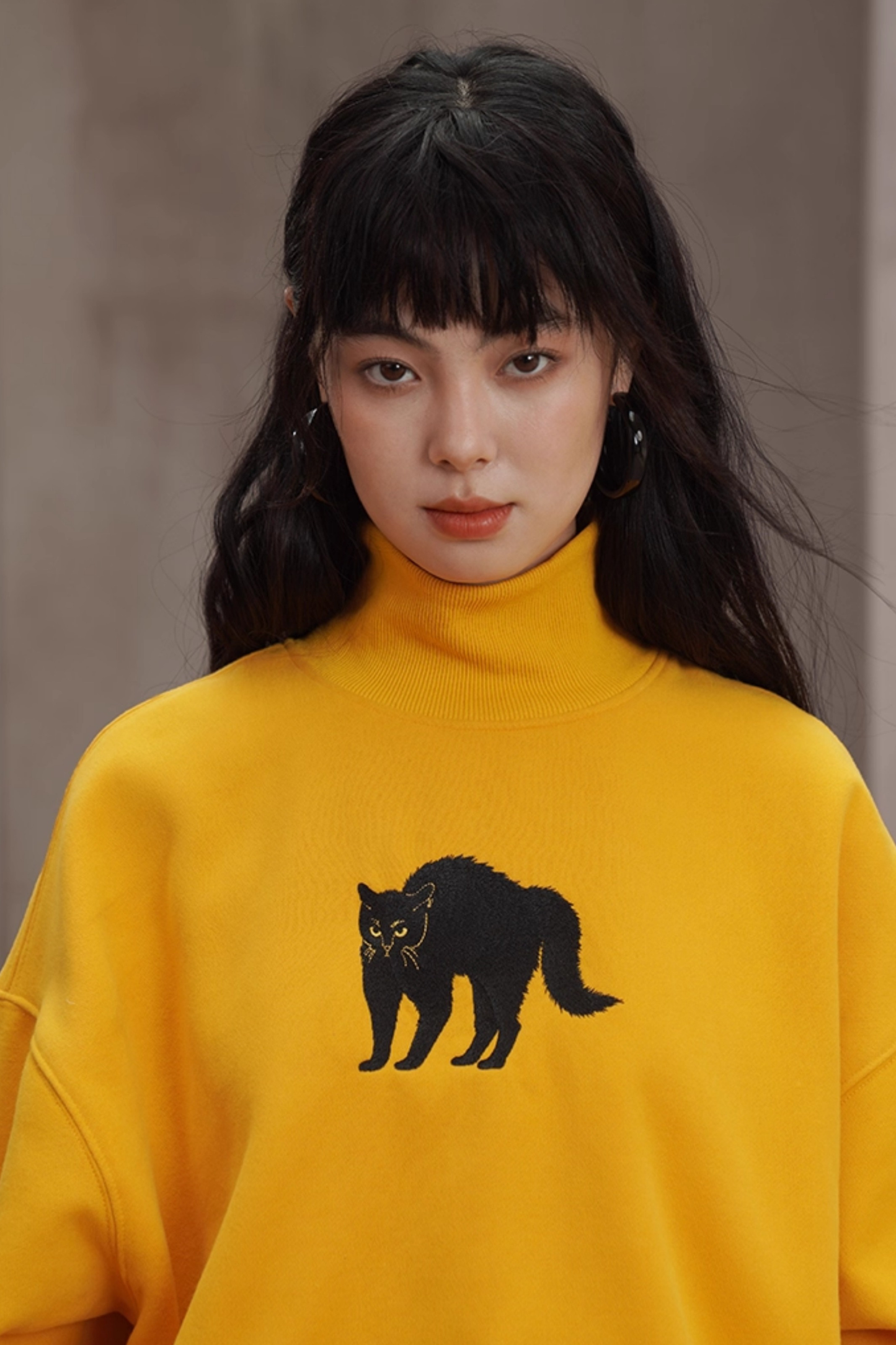 Suncat Yellow Semi-Turtleneck Top