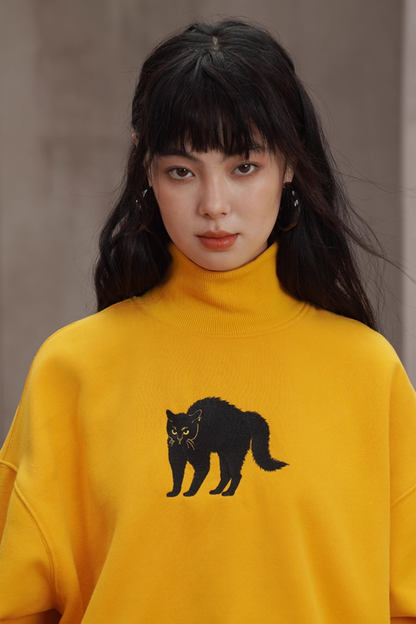 Suncat Yellow Semi-Turtleneck Top