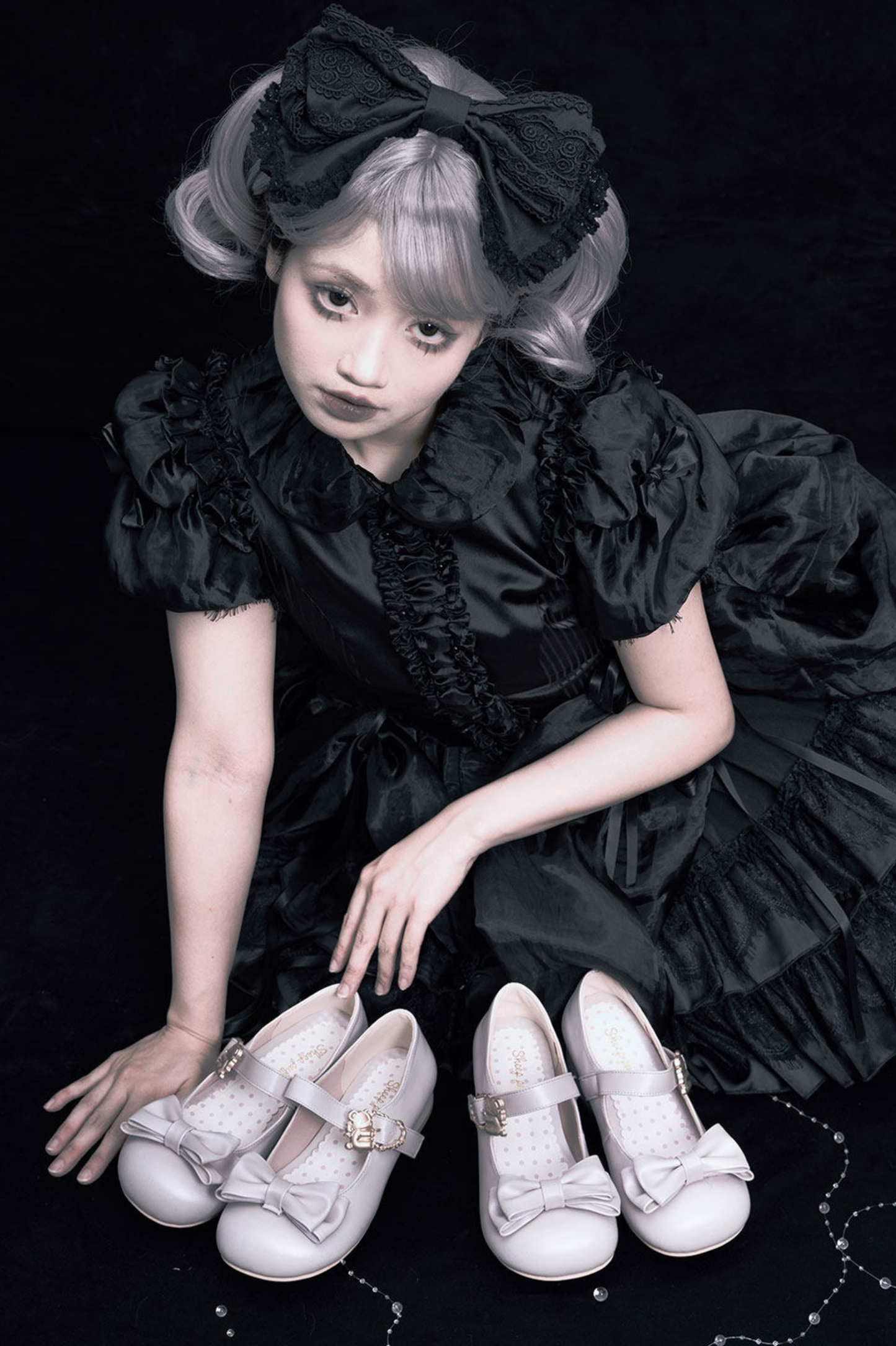 Satin Sheep Puff Shoes