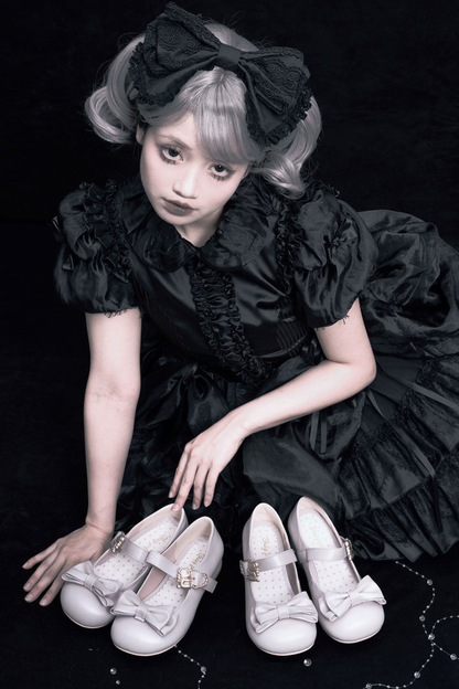 Satin Sheep Puff Shoes