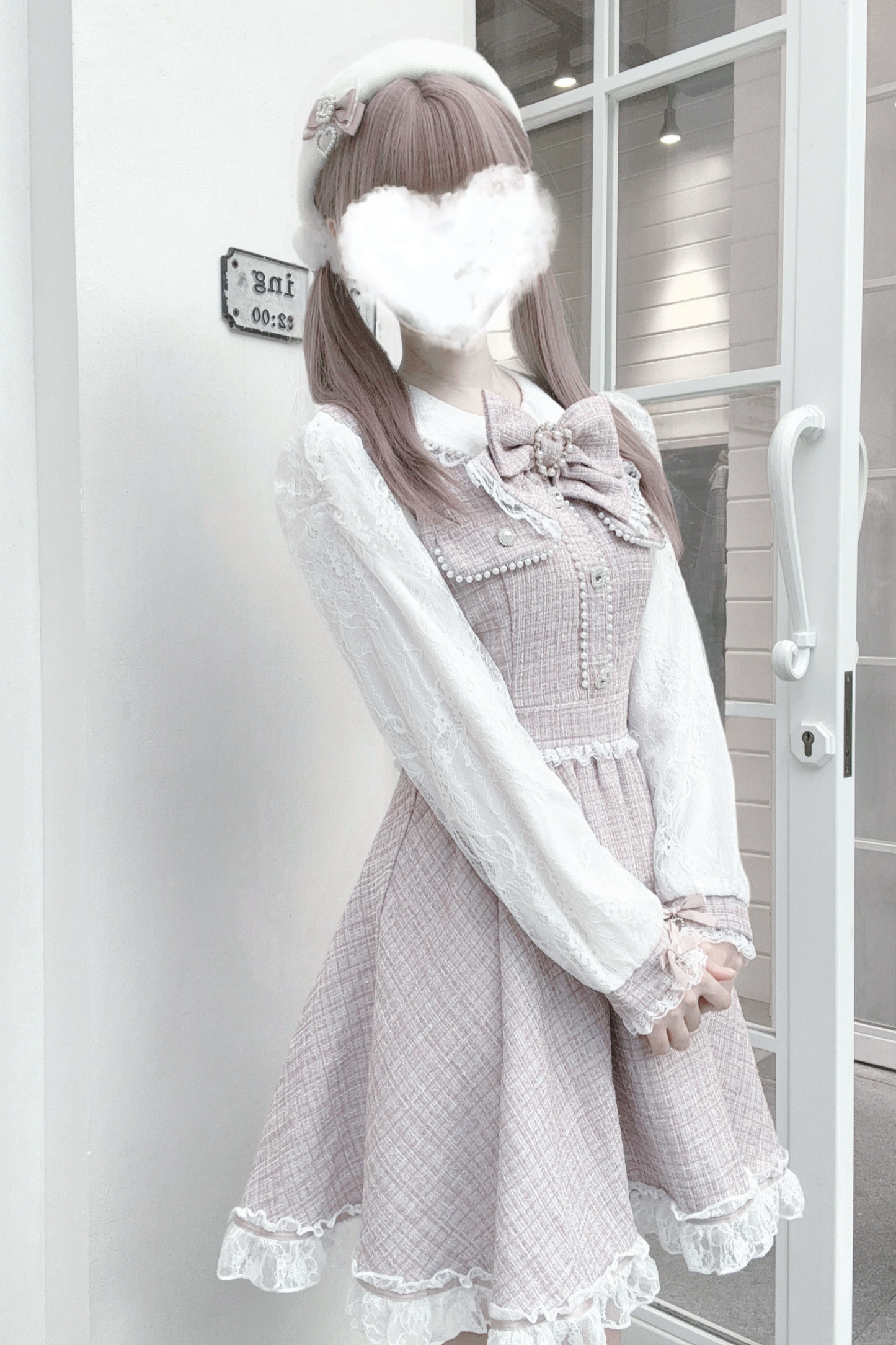 Doll World Ribbon Tweed Dress