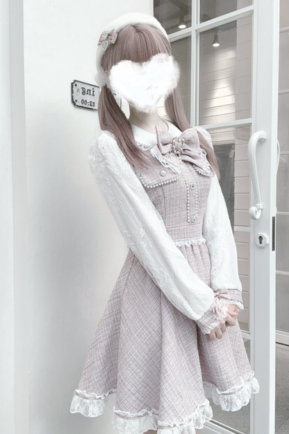 Doll World Ribbon Tweed Dress