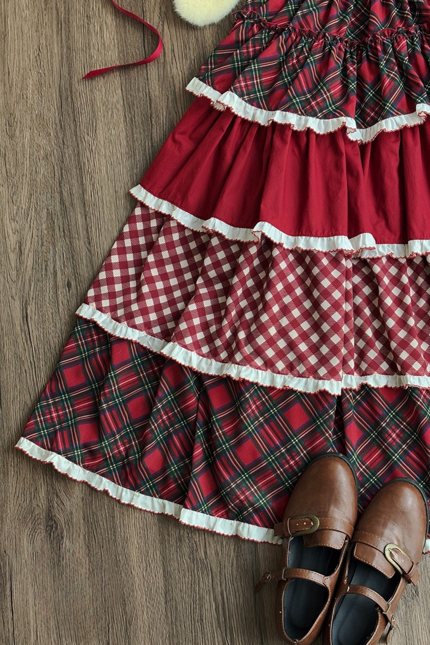 [Pre-order Deadline: January 31] Forest Berry Rabbit Multi-layer Tiered Skirt