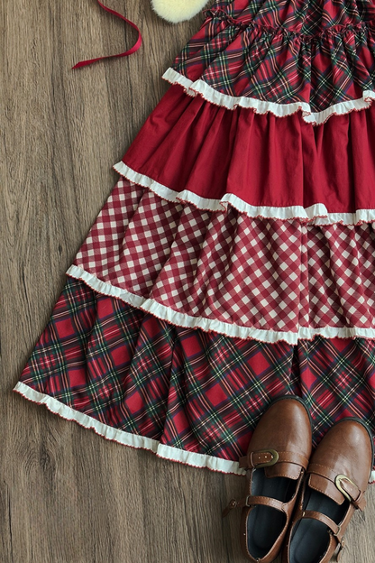 [Pre-order Deadline: January 31] Forest Berry Rabbit Multi-layer Tiered Skirt