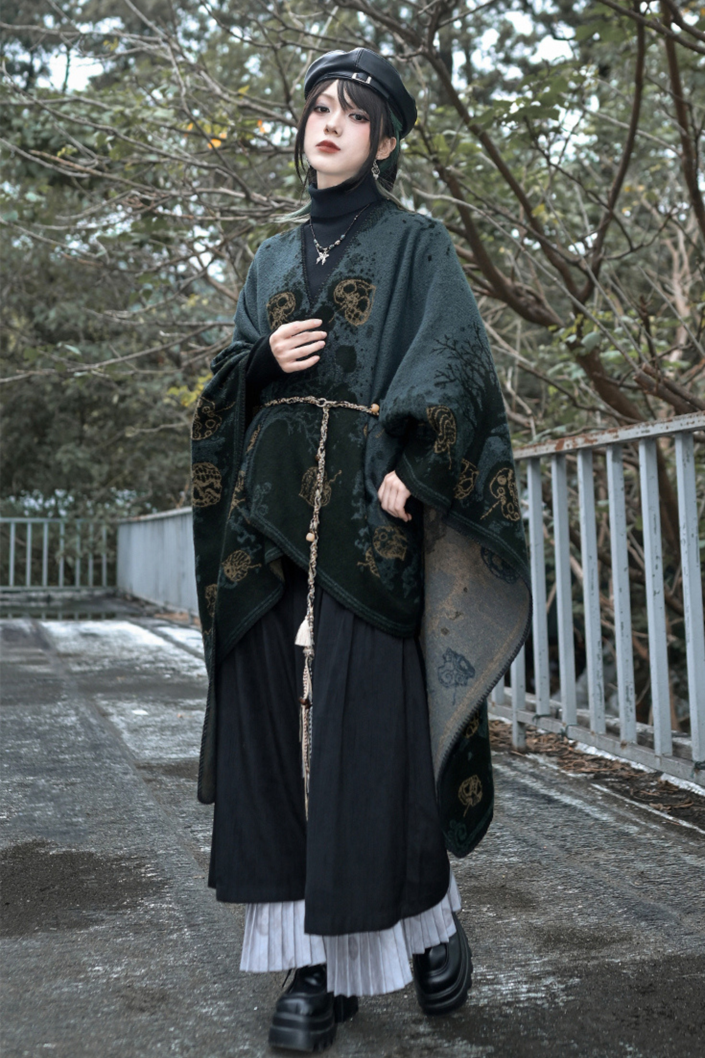 China Jacquard Long Cloak