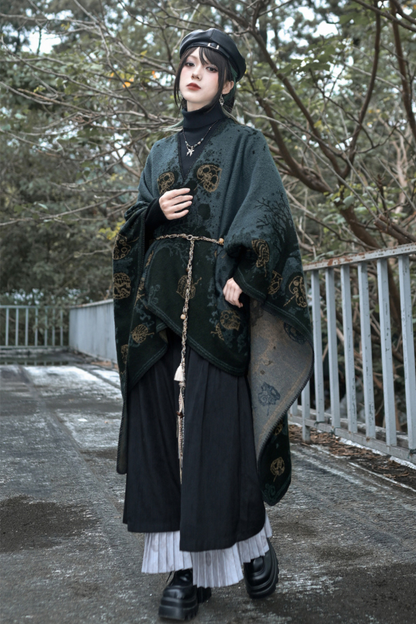 China Jacquard Long Cloak