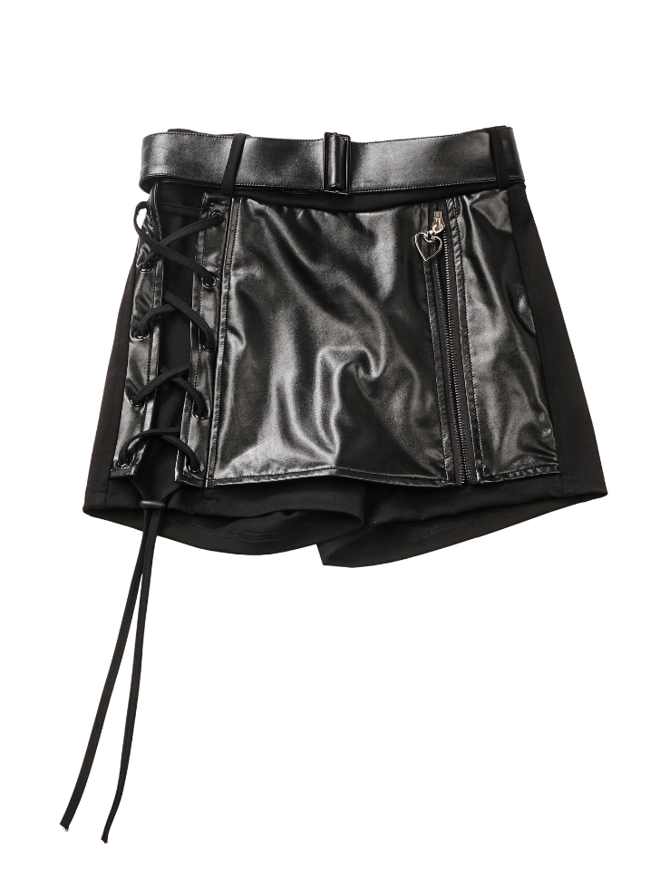 Trousers leather skirt mode setup