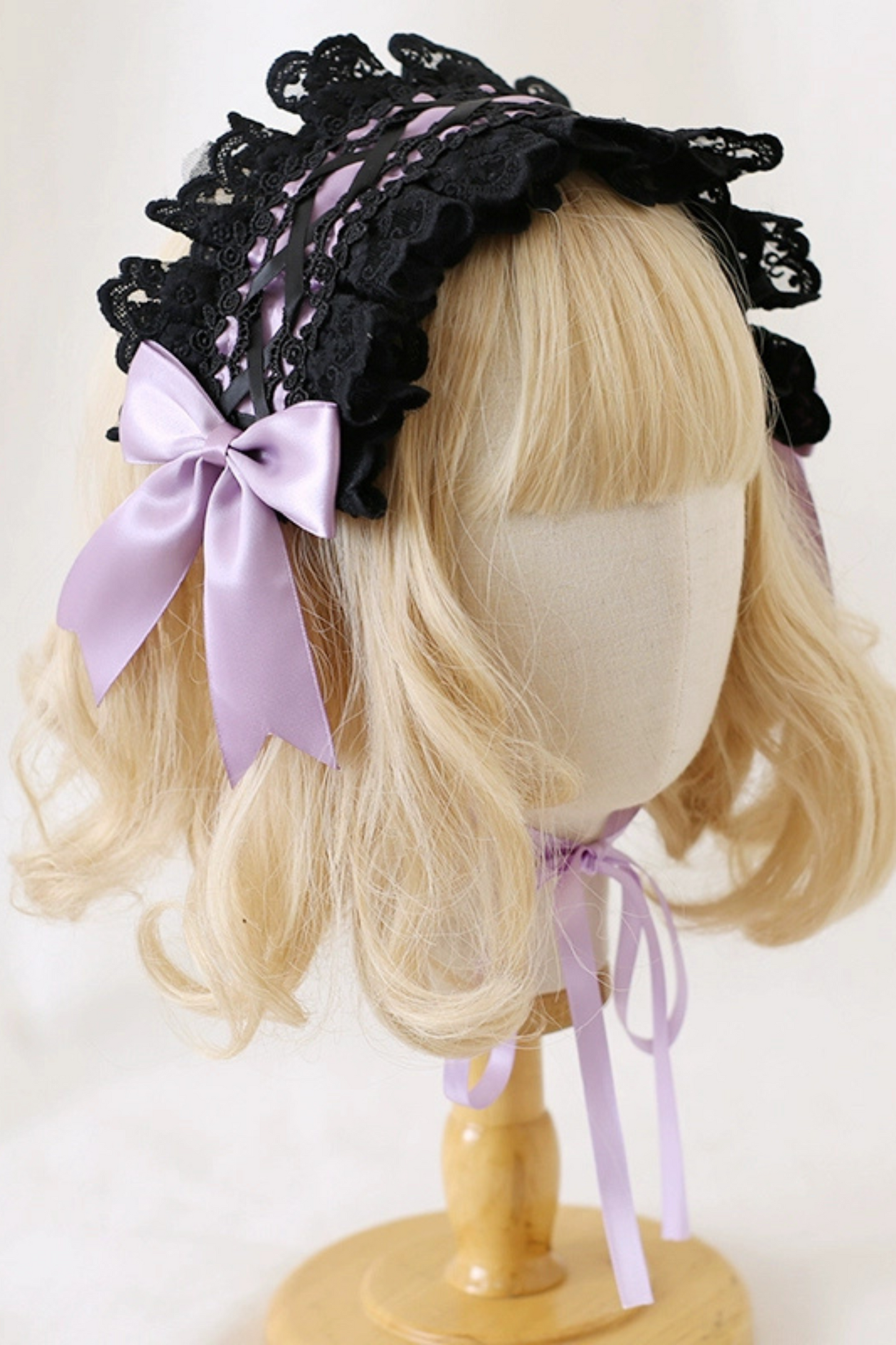 Dark headband with cat ears