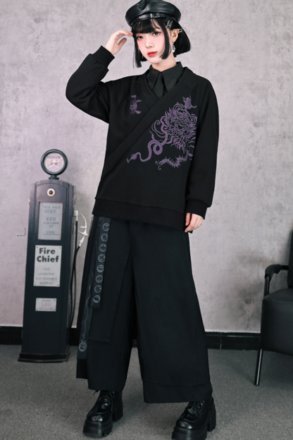 チャイナデザインプルオーバー