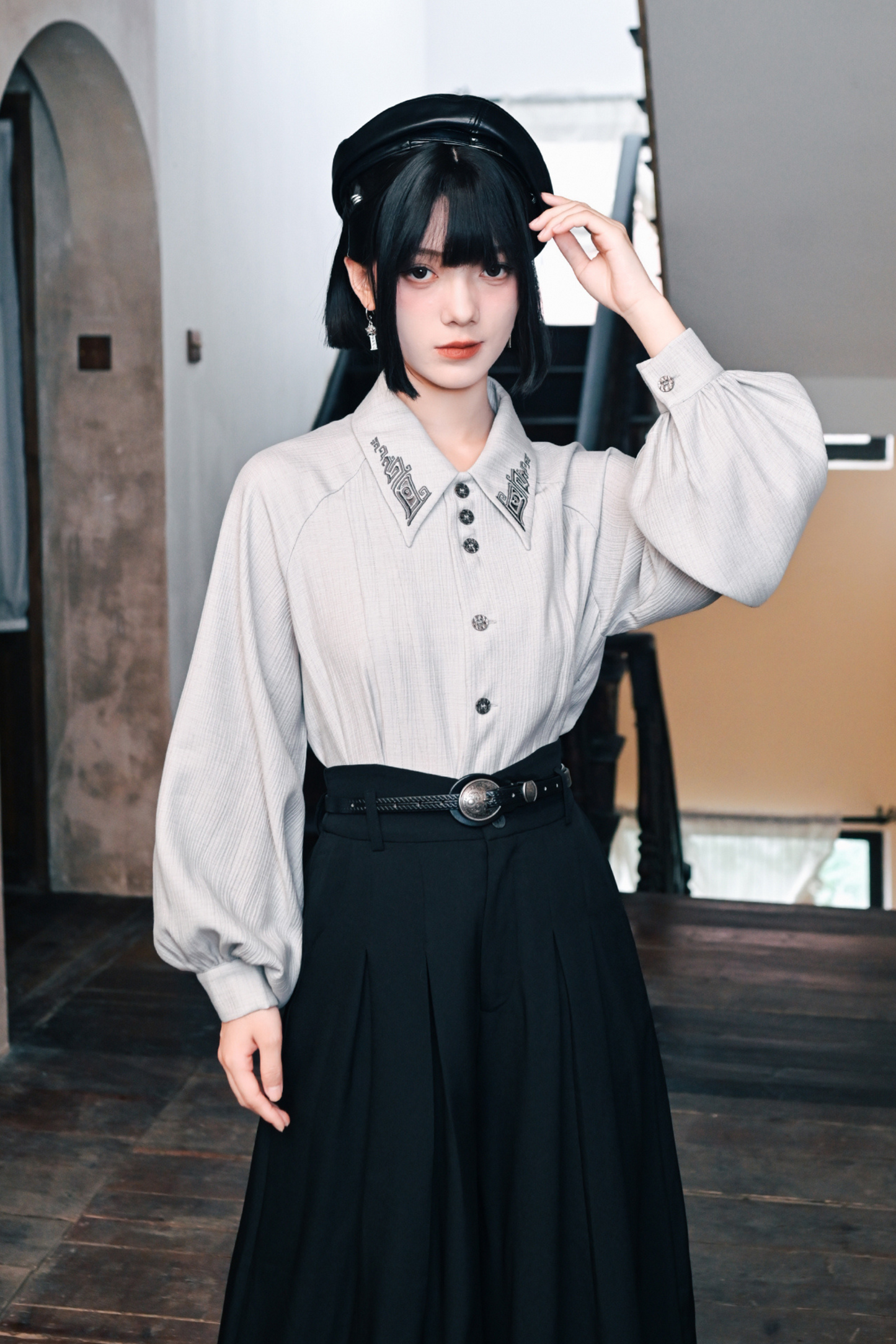 China Lantern Sleeve Shirt