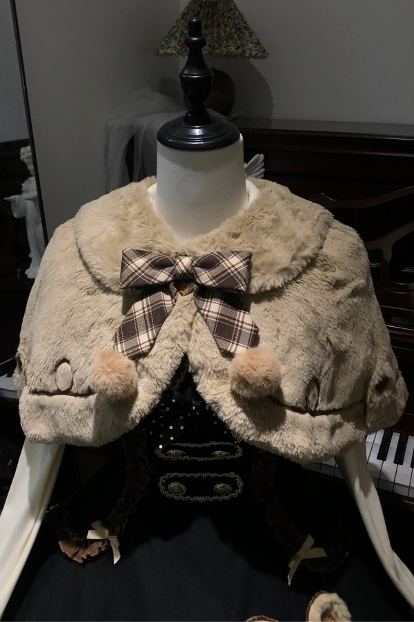 Bear Lolita Jumper Skirt + Top + Cape + Hat