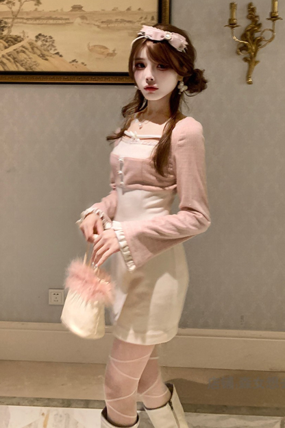 Slim Ribbon Slim Dress