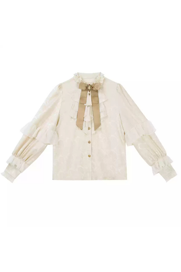 【予約商品】スタープリンスフリルクラシックリボンジャカードサスペンダースーツ