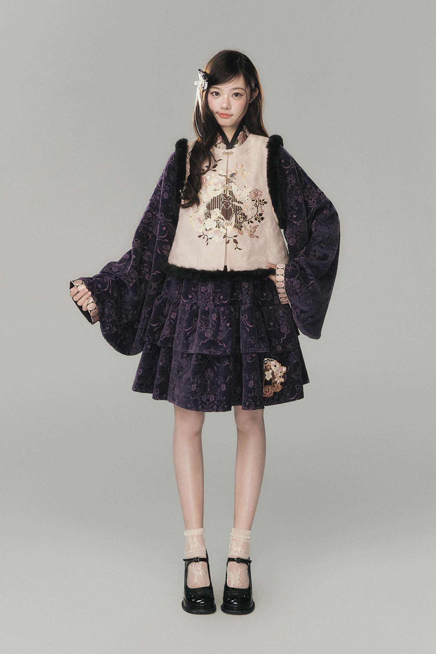 Dark Girl China Dress + Vest