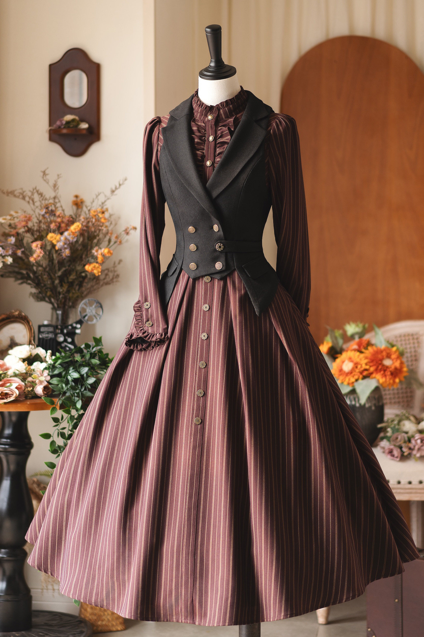 Retro Chic Waist Cinching Vest