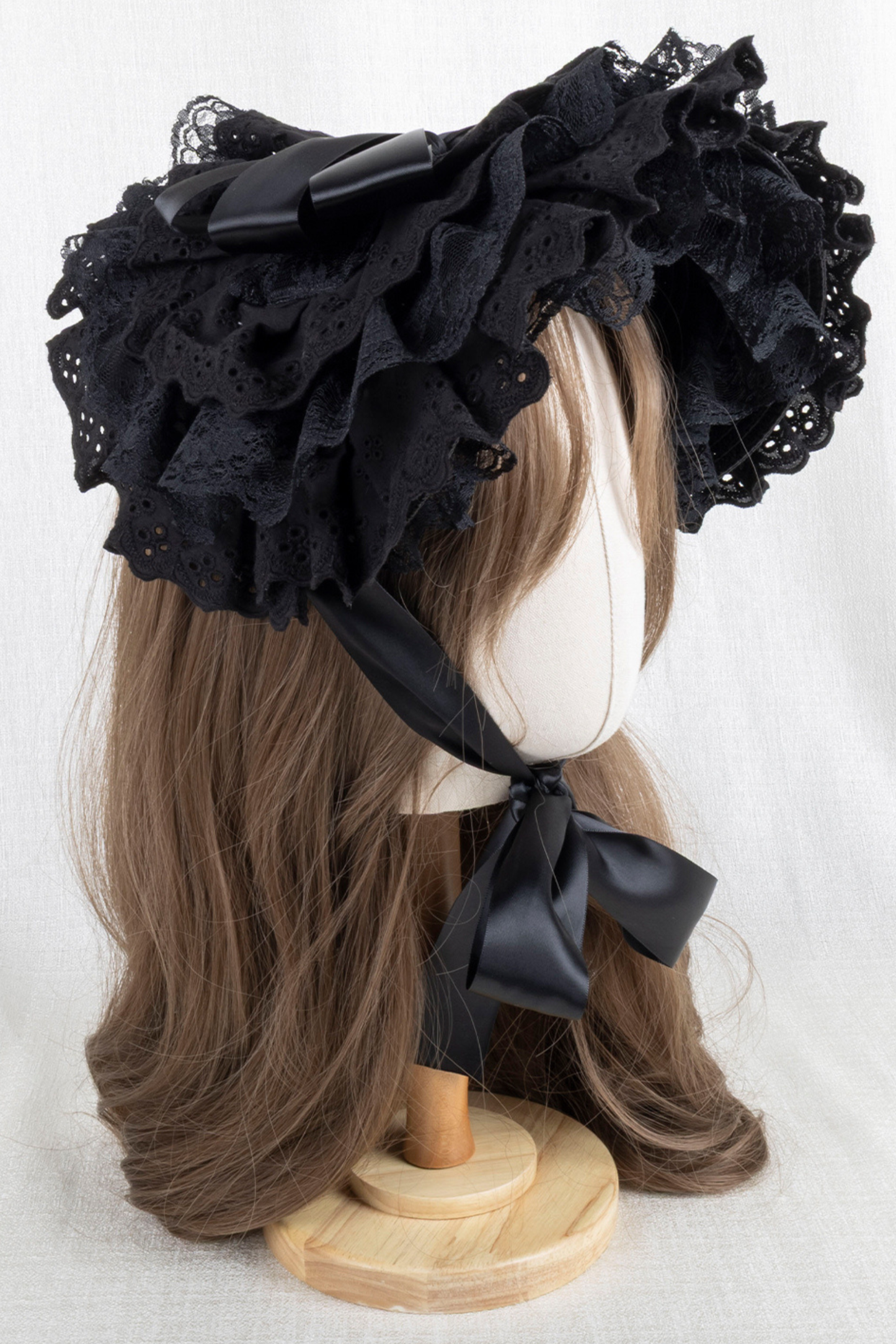 ゴシックレースフリルボンネット
