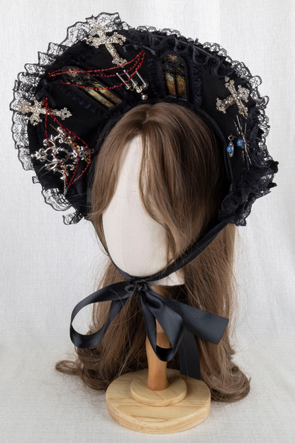 ゴシックエレガンクリップハット+ボンネット+フラットハット
