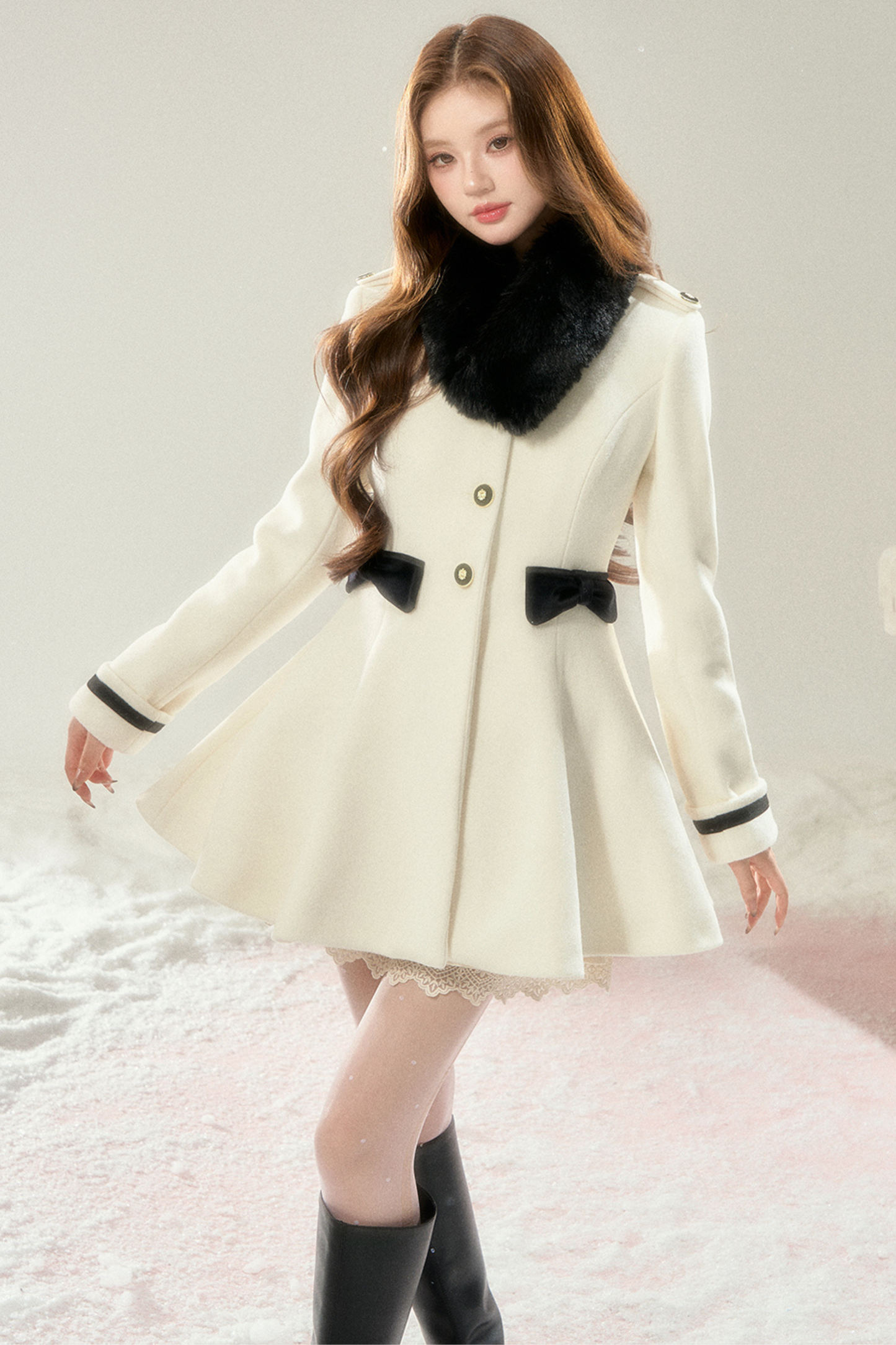 Old French Hepburn Wool Coat