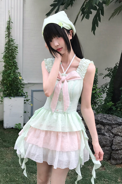 スイートガールドットドレス