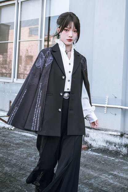 eccentric shawl jacket