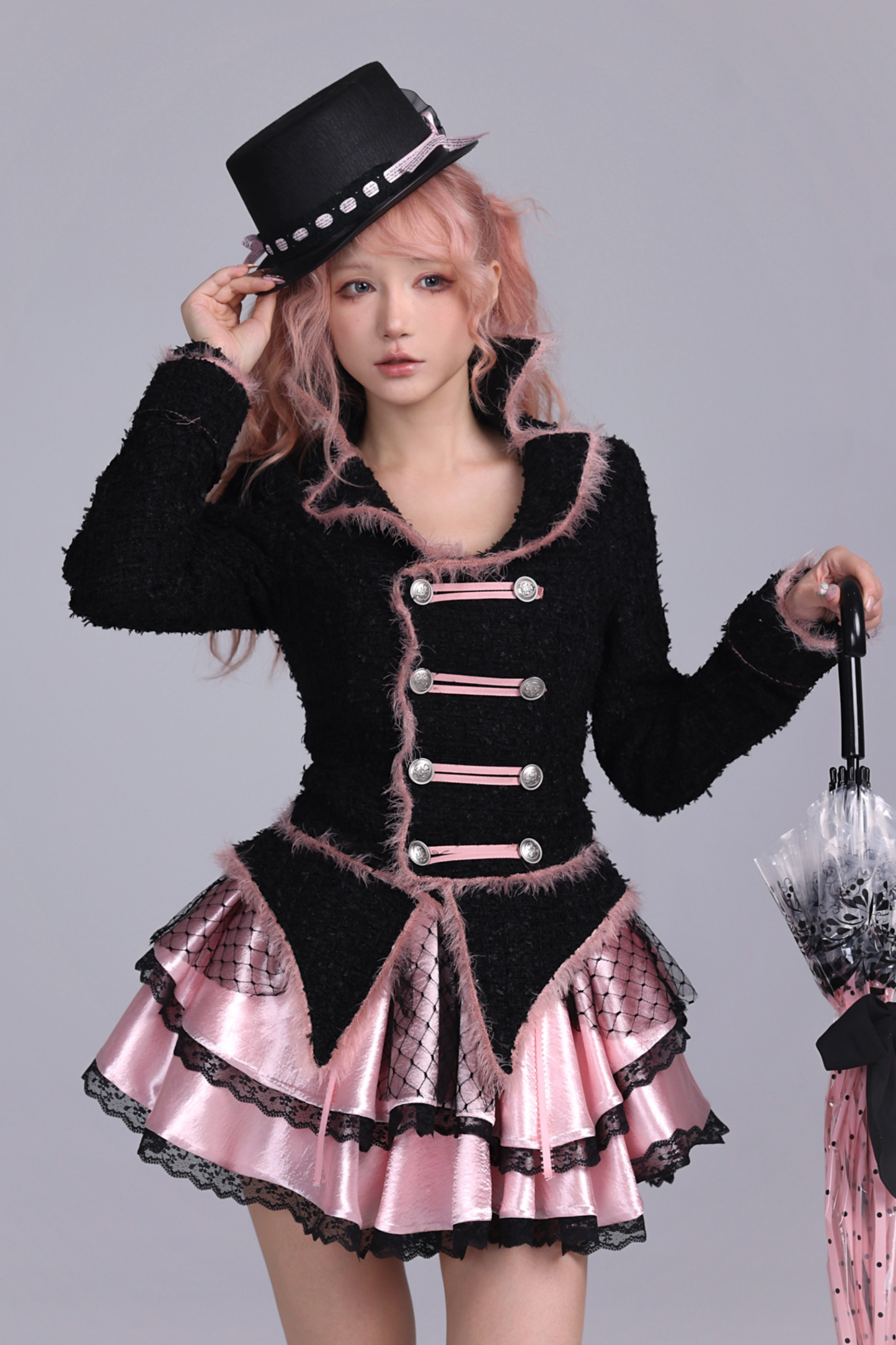 ブラックウールンファンタジージャケット