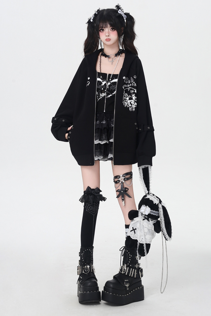 Cat Ear Hood Loose Hoodie