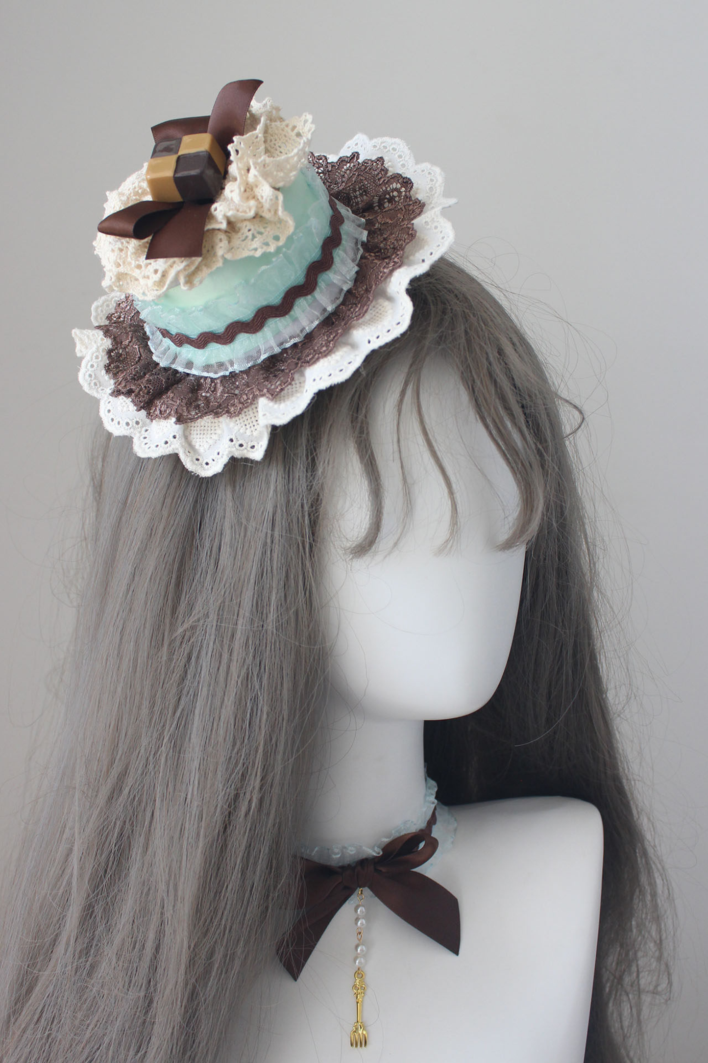 チョコミントロリータヘアアクセサリー+バッグ