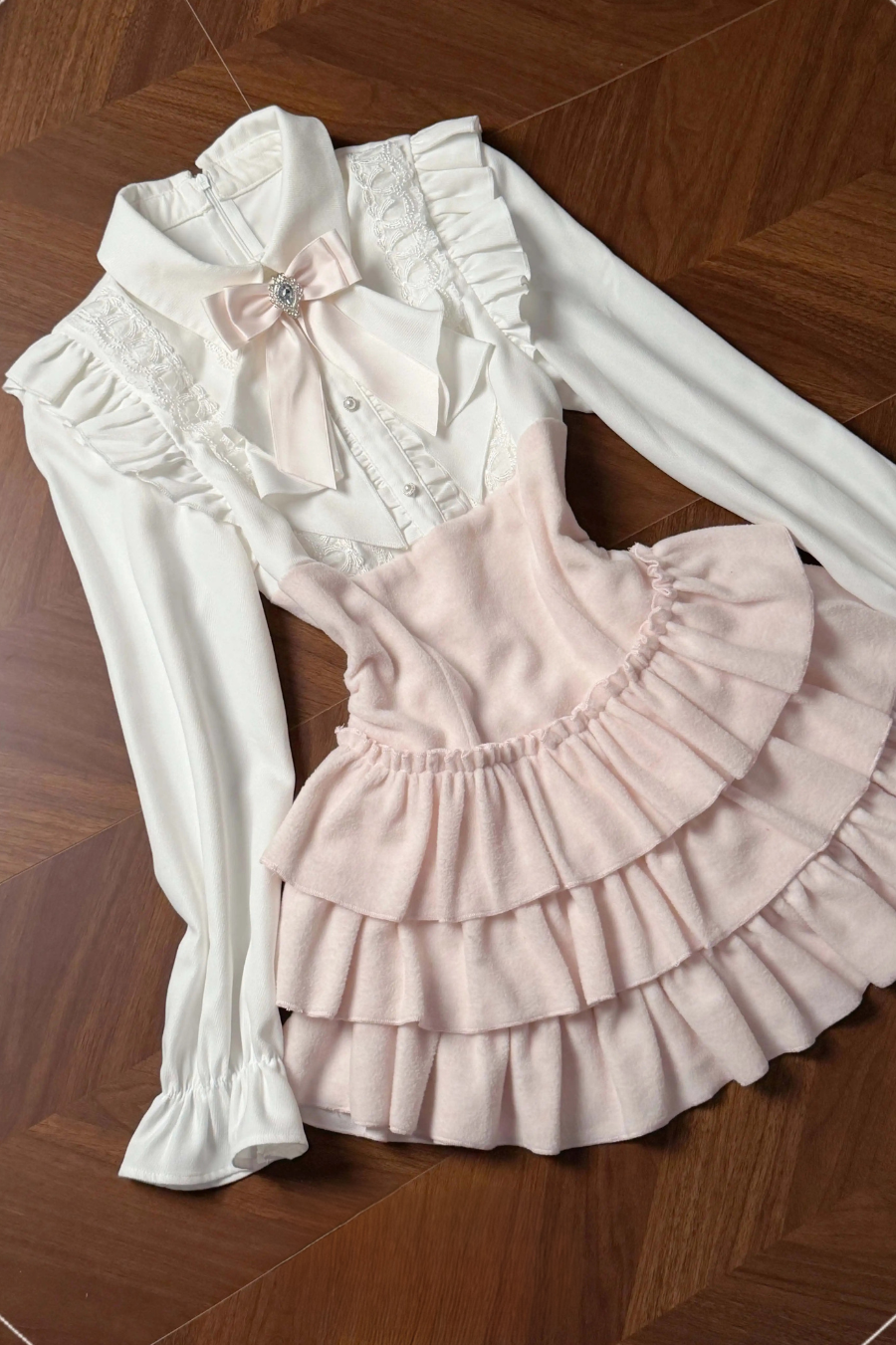 ガーリーエレガントドレス+ケープ