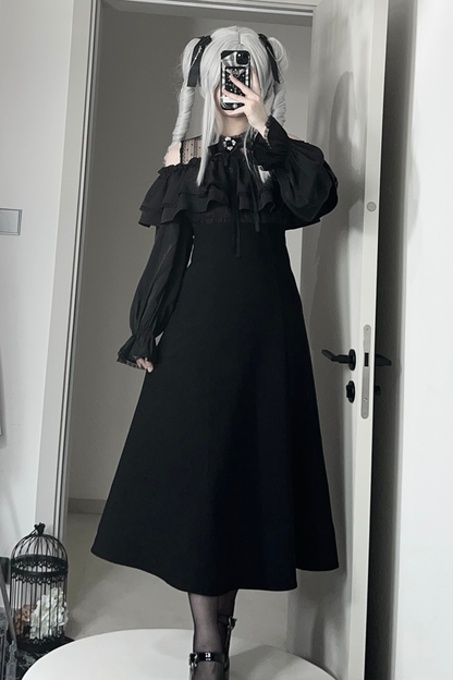 ミステリアダークロングドレス