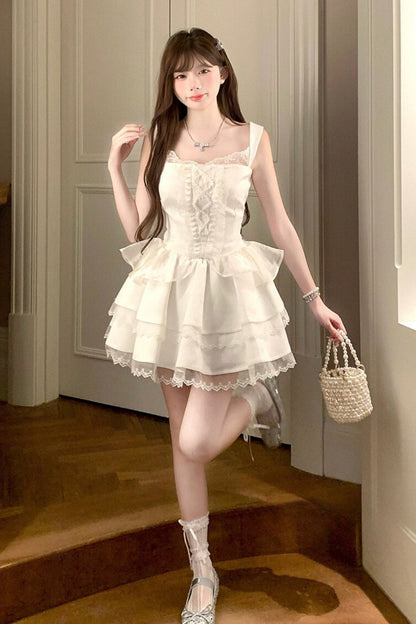 White Swan Lace Ballet Dress