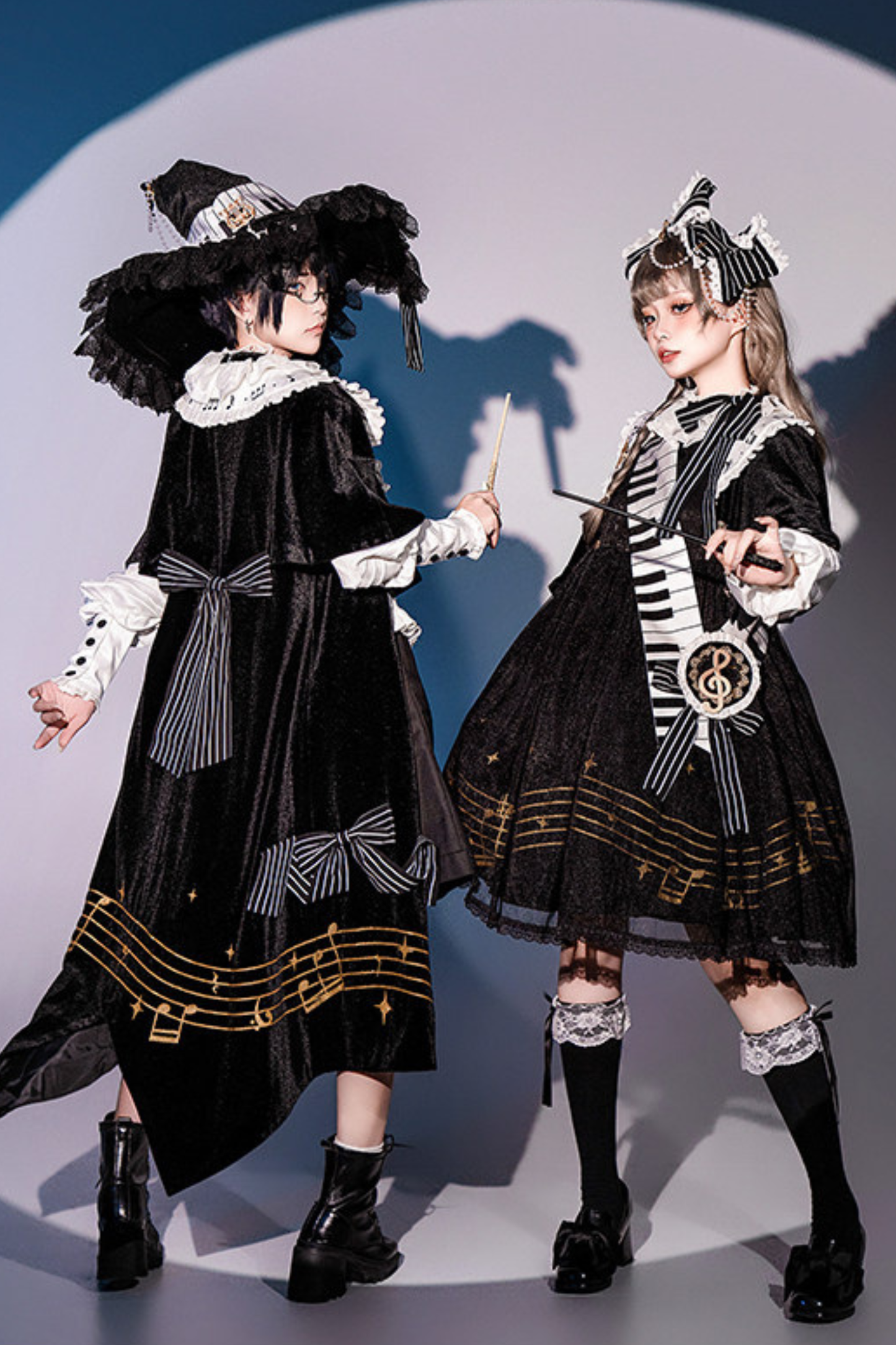 Night Music Lolita Dress + Princess Set + Magic Hat + Headband