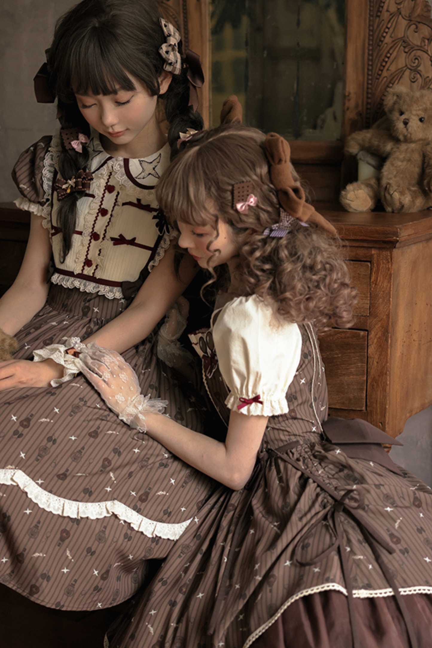 Doll Color Brown Retro Princess Lolita Dress