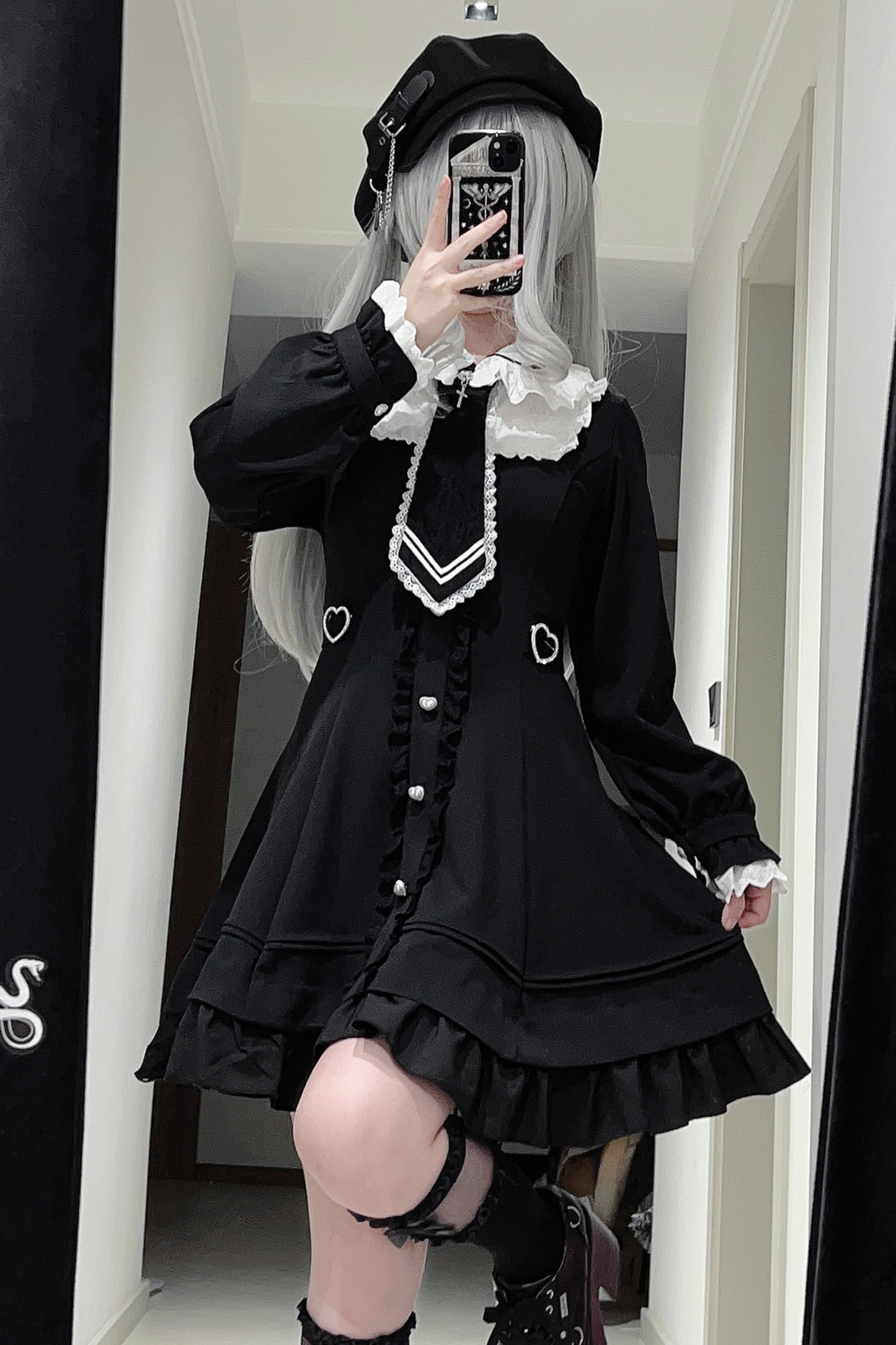 アンジェリックレースパッチワークドレス