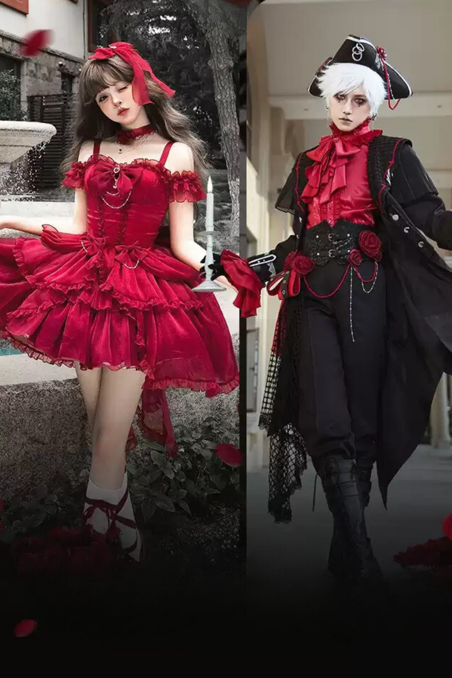 [October 6 Reservation Deadline] Forest Rose Original Design Lolita Dress + Pirate Prince Suit + Accessories