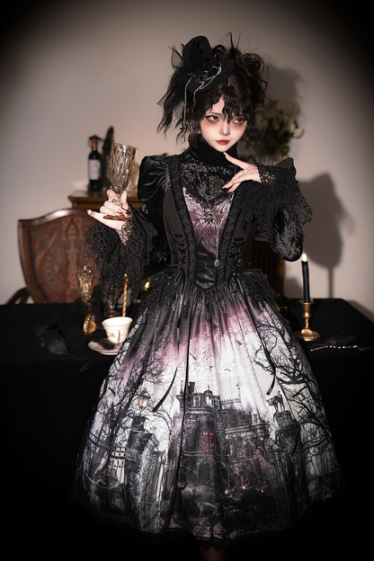 [Deadline for reservations: February 23] Horror House Spider Web Dark Gothic Suspended Dress