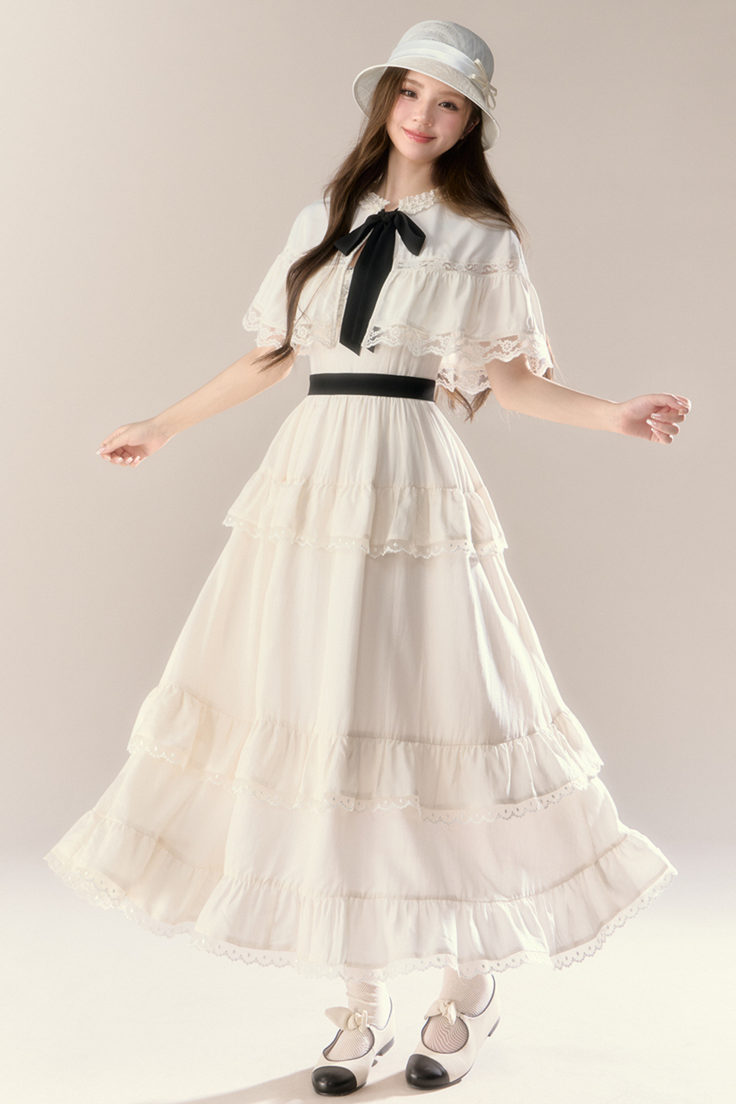 Lillian French Shawl Cake Dress